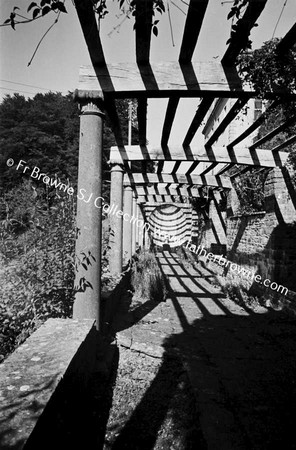 HEYWOOD HOUSE  PERGOLA  SUNSHINE AND SHADOWS